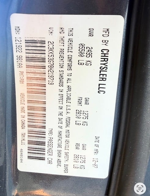 2008 Chrysler 300 Touring - Photo 8